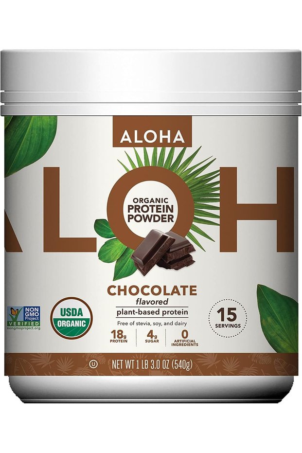 Organic Plant Based Protein Powder, Stevia Free, Chocolate, 19.6 oz, 15 Servings