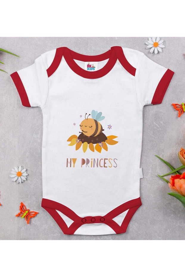 BK Kids My Princess Red Baby Bodysuit-1, 12–18 months