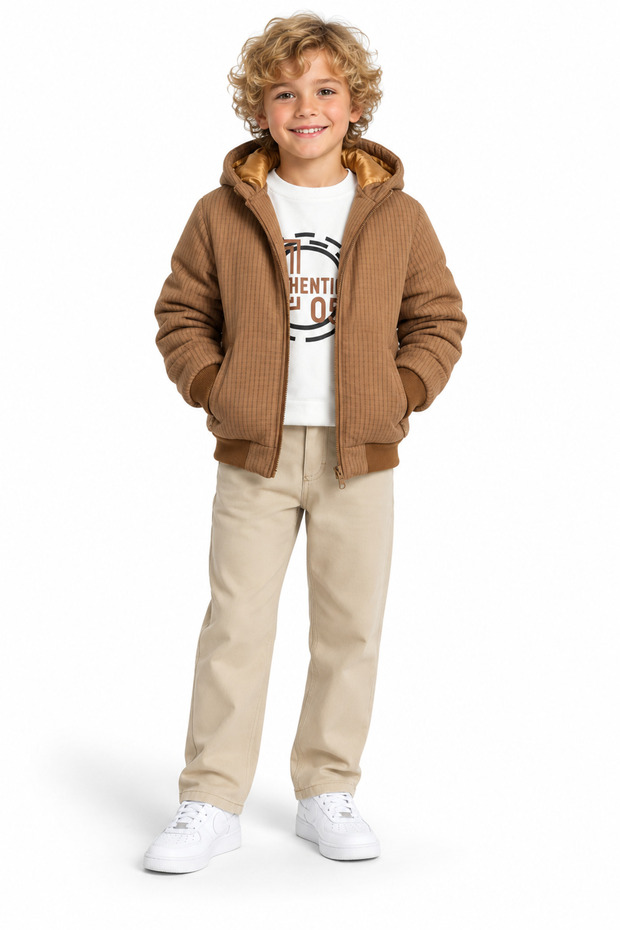 Boys' Authentic Hooded Jacket Sweatshirt and Pants 3-Piece Winter Set