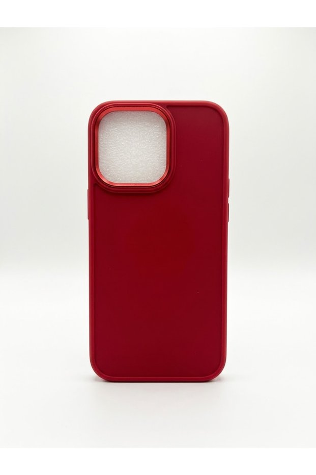 غطاء سيليكون أحمر لهاتف iPhone 13 / 14.