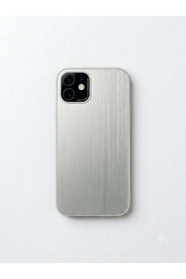 Iphone 12 mosaic silver case model.