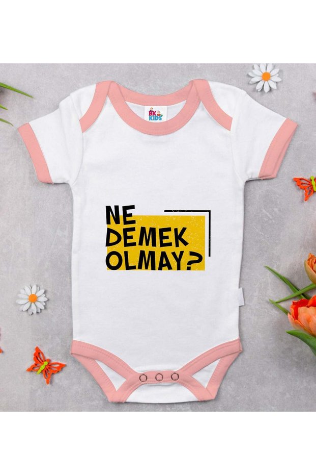 BK Kids: What Does "No Design" Mean? Pink Baby Bodysuit-1, 12–18 Months