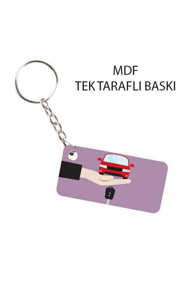 Sublimation Eco.Mdf Single-Sided Keychain - Rectangular