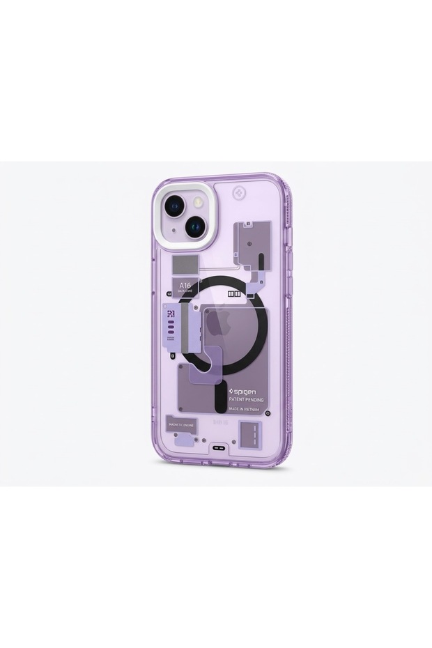 غطاء هاتف iPhone 11 باللون البنفسجي بتقنية MagSafe.