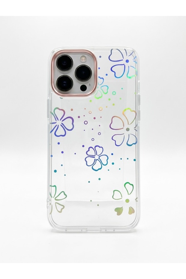 Iphone 13 pro max flower pattern mica case model