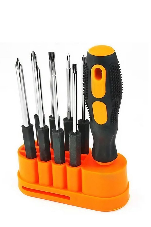 YELLOW STONEGO 1Set 8-in-1 Multifunctional Screwdriver Set - Repair Tool Kit for Mobiles, Computers,