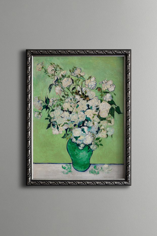 Roses - Vintage Patterned Painting - Fine Model