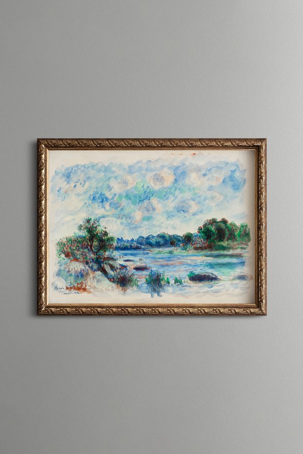 Pont-Aven Landscape - Vintage Patterned Painting - Slim Model
