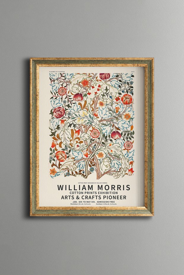 Colorful Flower and Bird Pattern - Vintage Patterned Painting - Slim Model