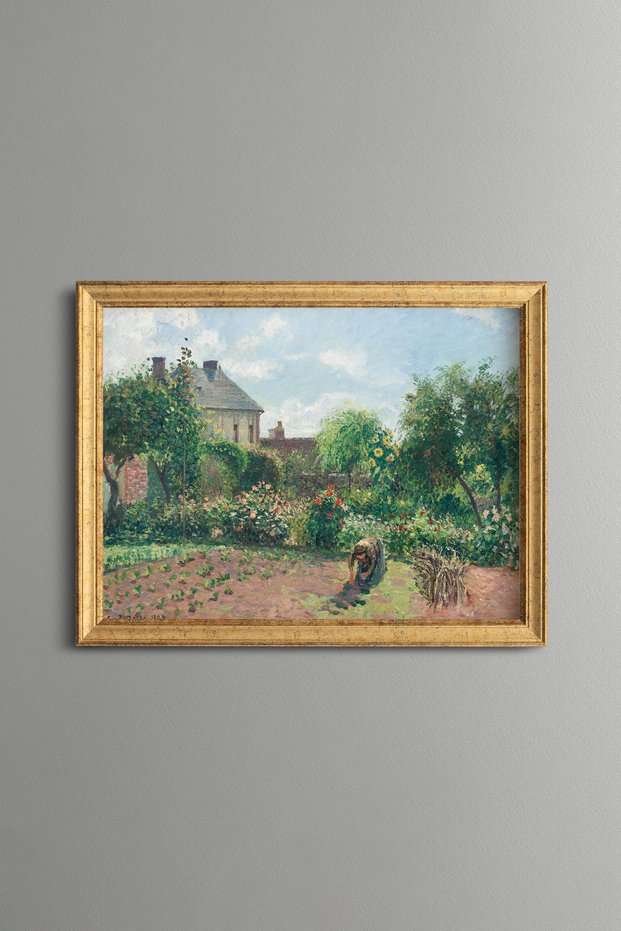 Country House Garden - Vintage Patterned Painting - Fine Model