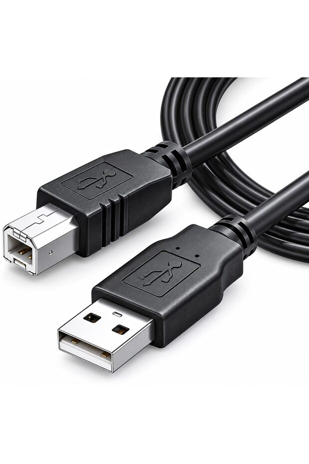 كابل USB 2.0 لطابعة A/M-B/M 3M باللون الأسود