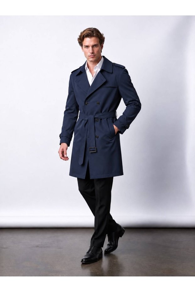 Men's Premium Epaulet Trench Coat