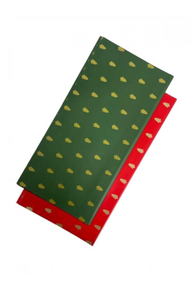 Plastic Packaging With Christmas Trees 20/Set Red