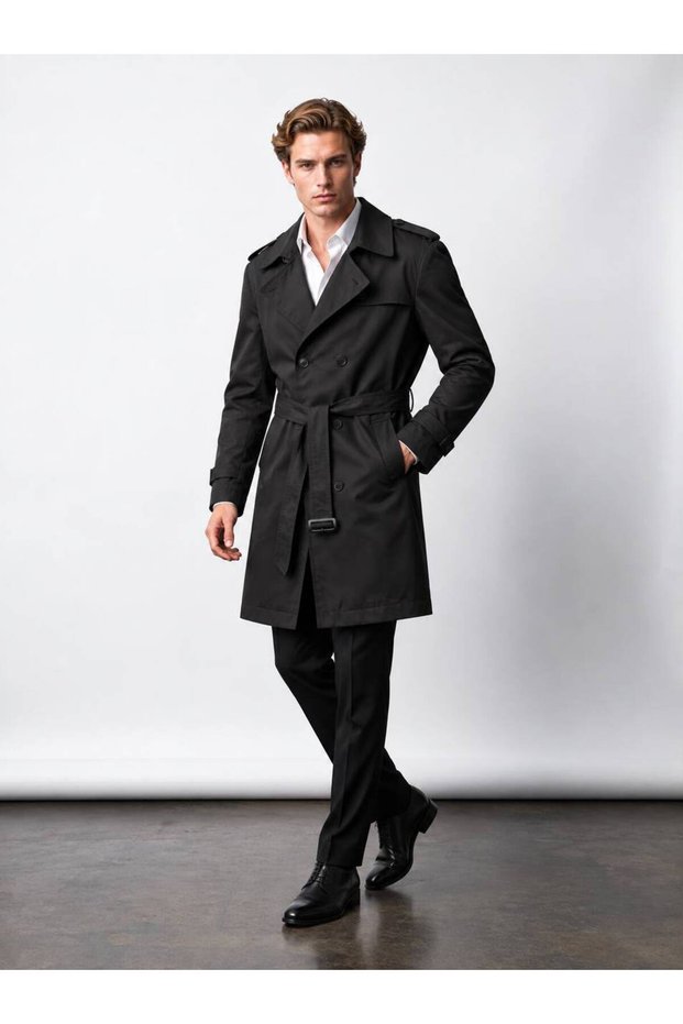 Men's Premium Epaulet Trench Coat