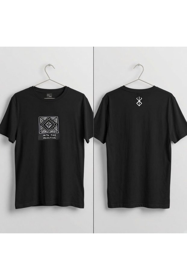 Primitive Rune Printed 100% Cotton Crew Neck T-Shirt