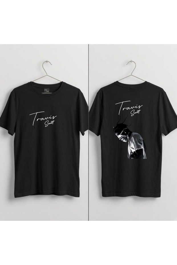 Travis Scott V2 Printed 100% Cotton Crew Neck T-Shirt