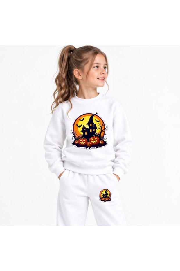 Team Sweatshirt Haunted-Mansion Printed Girls Boys Kids Crew Neck