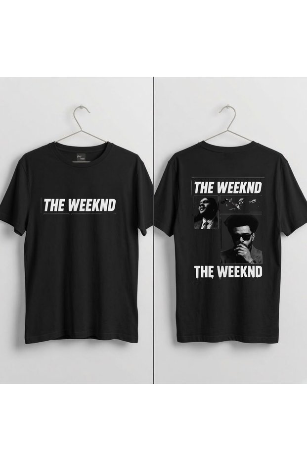 The Weeknd V1 Printed 100% Cotton Crew Neck T-Shirt.