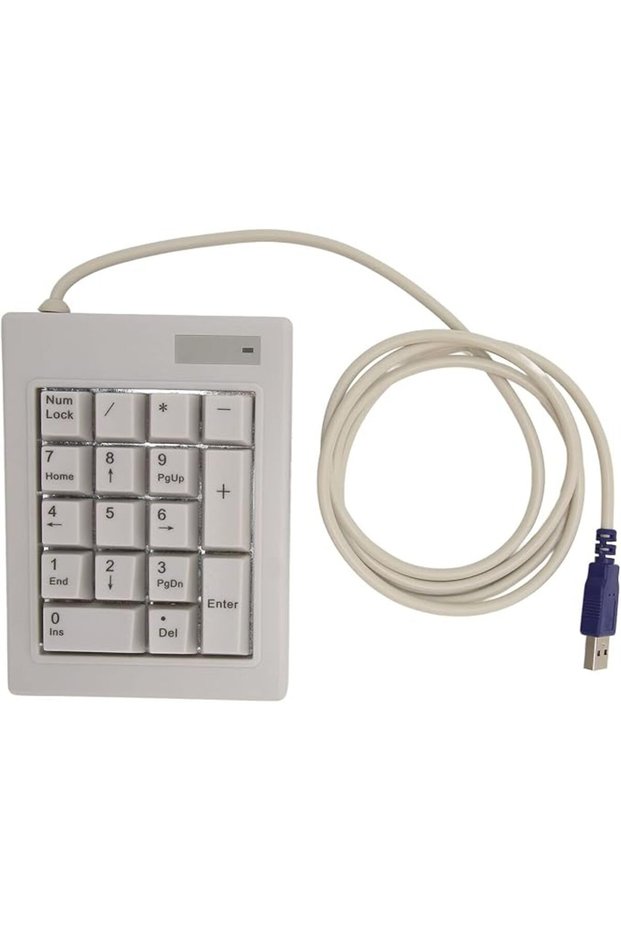 Numeric Keypad, 17 Keys Noiseless Portable Number Pad Mechanical Black Axis Numeric Keypad with High