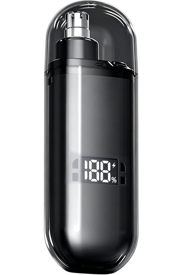 Nose Trimmer USB Rechargeable Waterproof Shaver with LCD Display