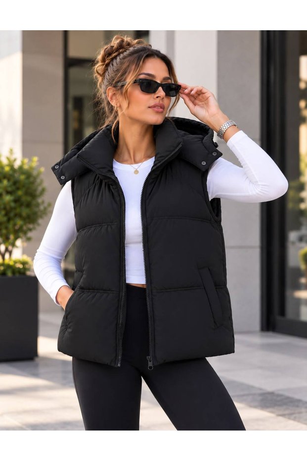 Women's Waterproof and Windproof Padded Vest