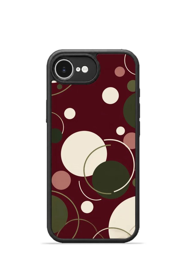 iPhone 16E Vorian Black Hole Case, Merlot Orbit.