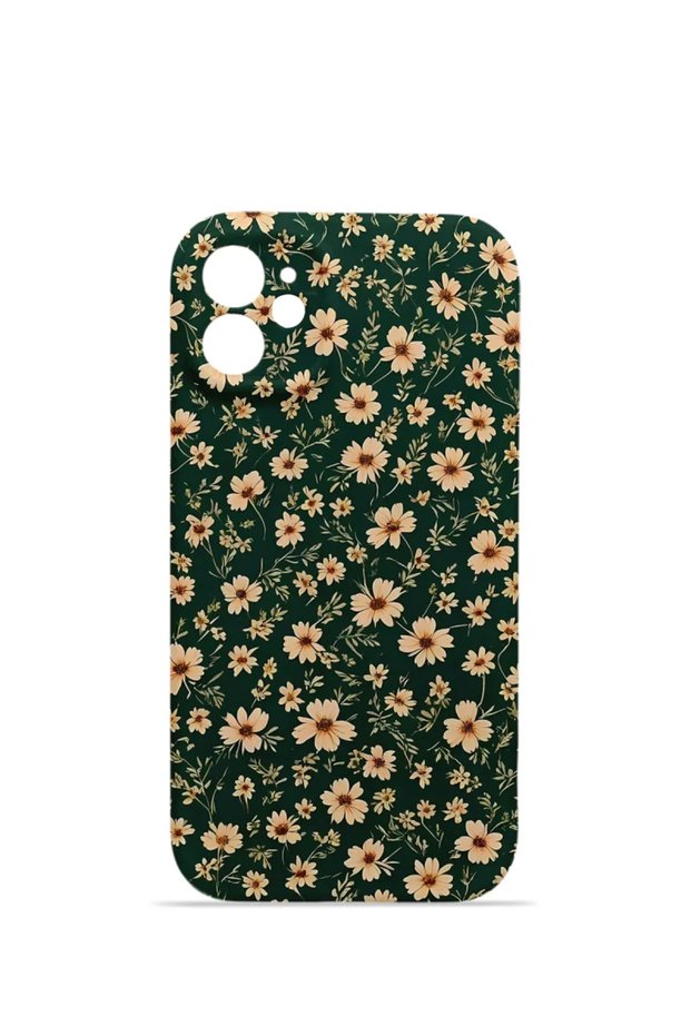 iPhone 11 Vorian Mika Camera Protective Case, Green Daisy.