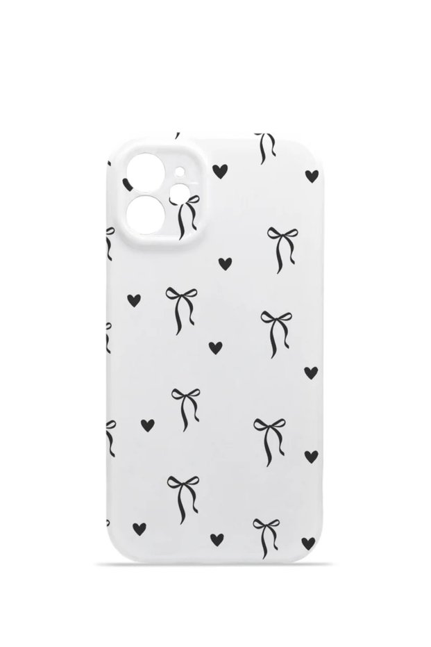 iPhone 11 Vorian Camera Protective Case with Tiny Bows and Hearts.