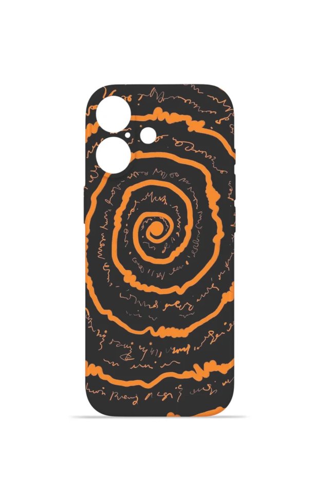 iPhone 16 Plus Vorian Mika Camera Protective Case, Screaming Spiral Design.