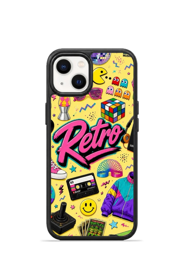 iPhone 14 Vorian Black Hole Case, Retro Music Cassettes.