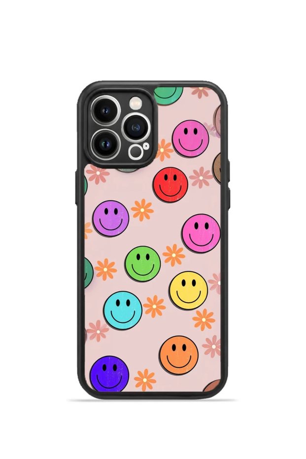 iPhone 13 Pro Max Vorian Black Hole Case, Pastel Wave Colors.