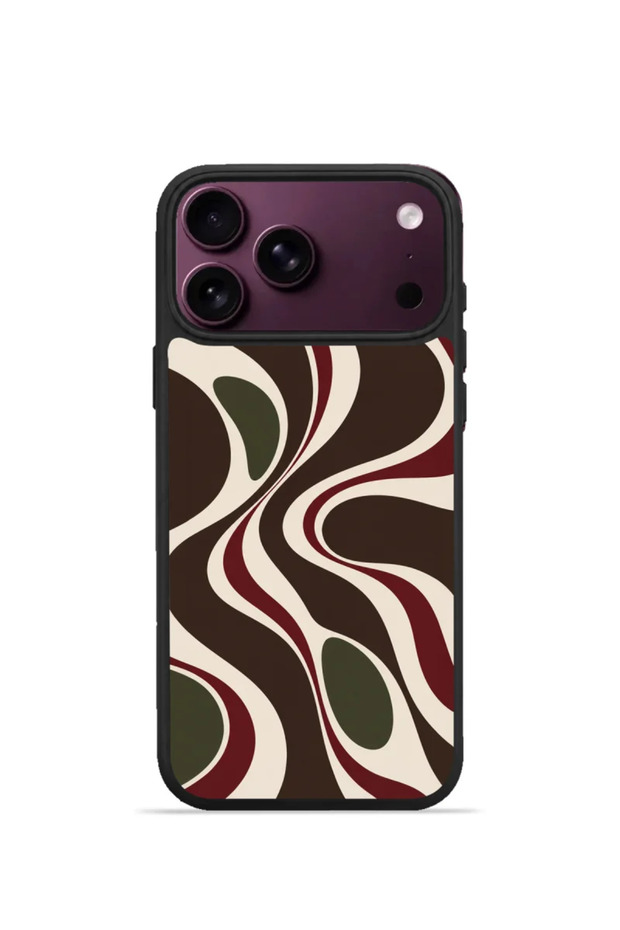 iPhone 18 Pro Vorian Black Hole Case, Espresso Flow.