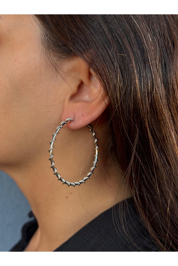 Spiral Light Silver Earrings