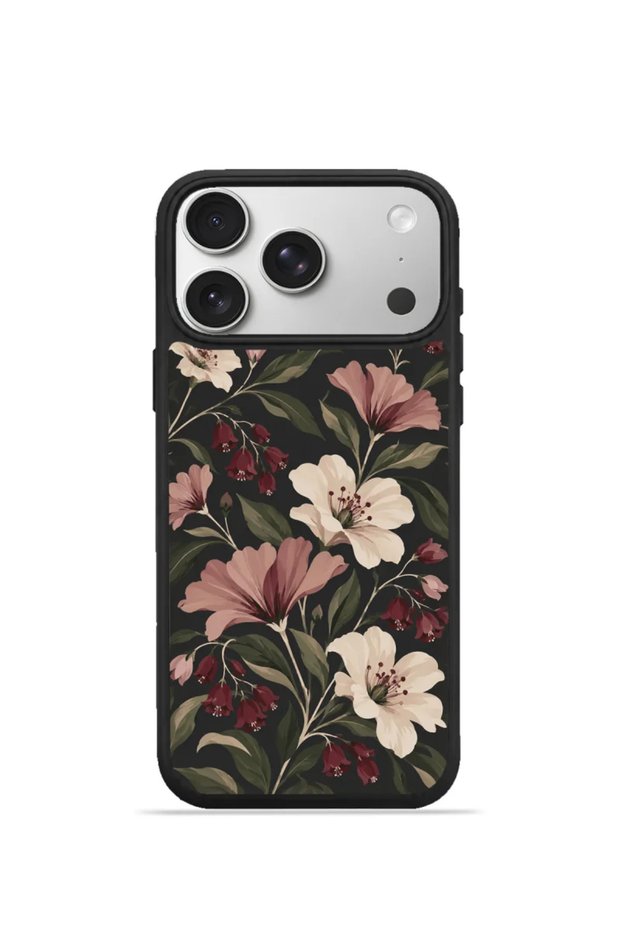 iPhone 17 Pro Vorian Black Hole Case, Midnight Blooms.