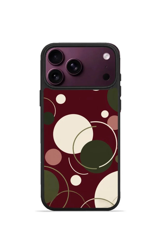 iPhone 18 Pro Max Vorian Black Hole Case, Merlot Orbit.