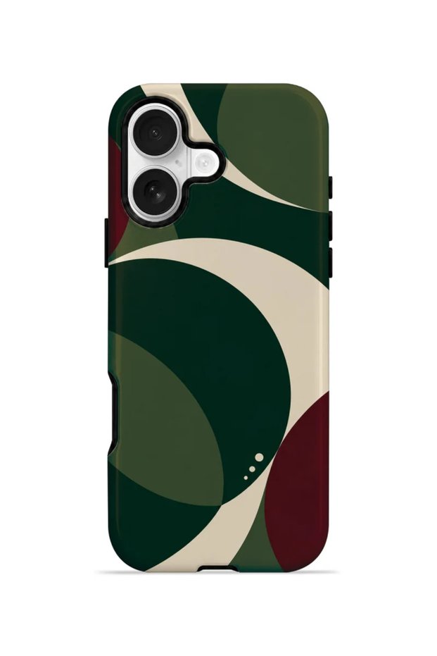 غطاء هاتف iPhone 16 Plus من Vorian، تصميم Forest Eclipse، طبقة مزدوجة.