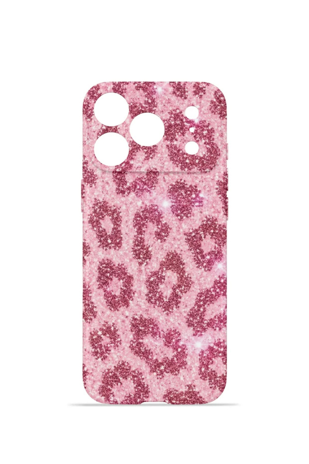 iPhone 17 Pro Vorian Camera Protective Case, Pink Leopard Print.