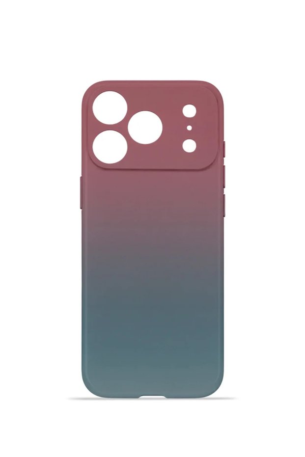 iPhone 17 Pro Vorian Camera Protective Case, Turquoise and Plum Gradient.