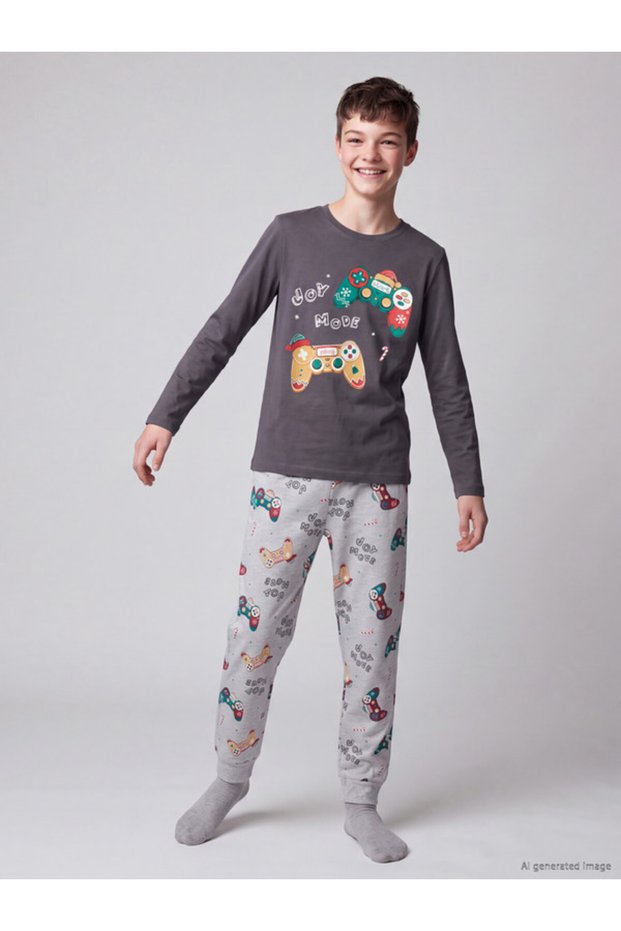 Timeless Clothing & Timeless Choices Zero Roba Collar Boys' Pajama Set
