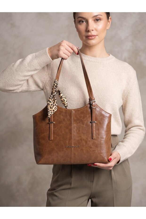 Original Women's Stylish Leather-Look Adjustable Strap Handbag and Shoulder Bag. Size: 43X29 Cm. Rc8020.