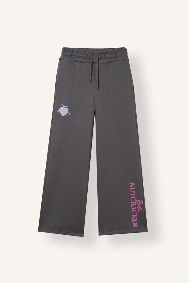 Barbie-Printed Wide Leg Thick Fabric Sweatpants for Girls I5178A826AU