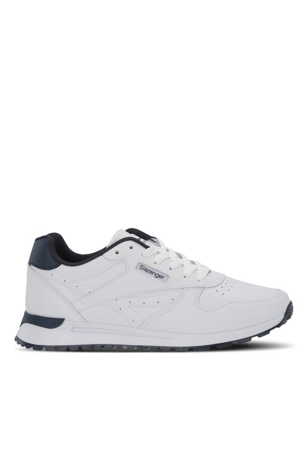 Sneaker Sports Shoes Men's Lace-Up Comfortable Casual Walking Shoes White Navy Blue