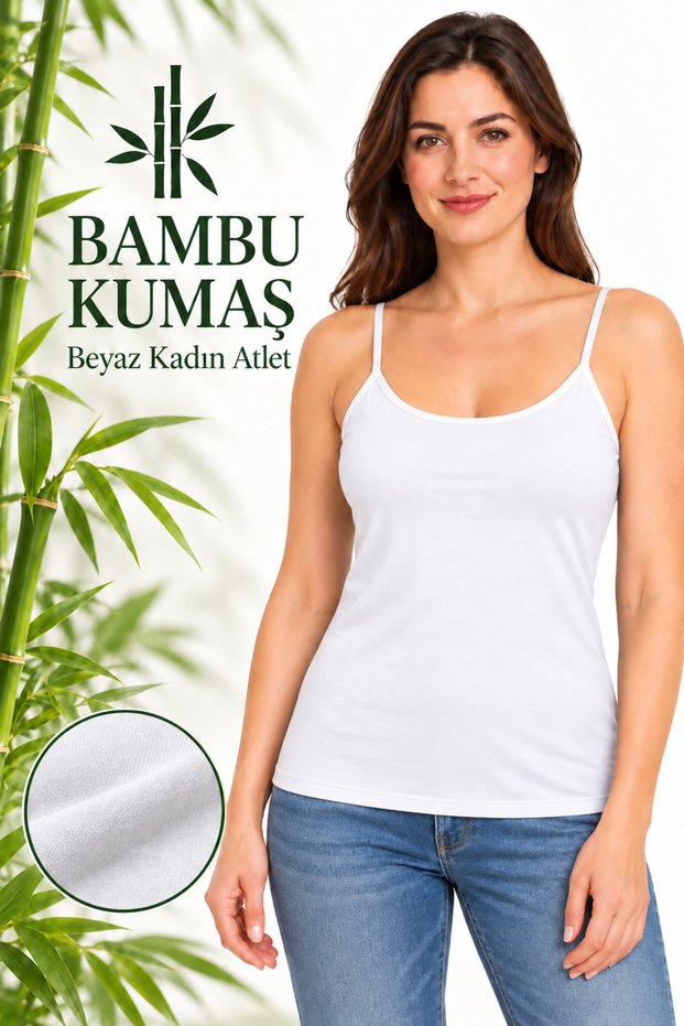 Women's Lycra Bamboo String Strap 2-Piece Tank Top