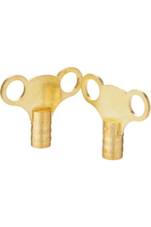 BH02832 (2 Pcs) Easigrip Clock Type Radiator Key Solid Brass - Pack of 2 Pieces