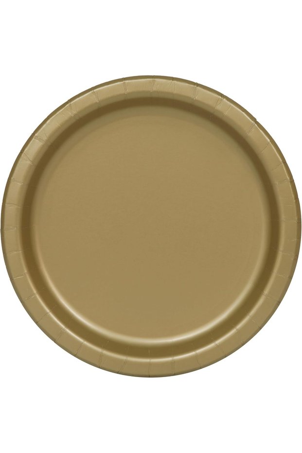 16 طبق ذهبي 9''
