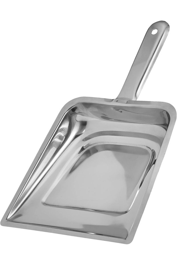 STEEL DUST PAN, SMALL, SILVER, SDP001, 1 PC