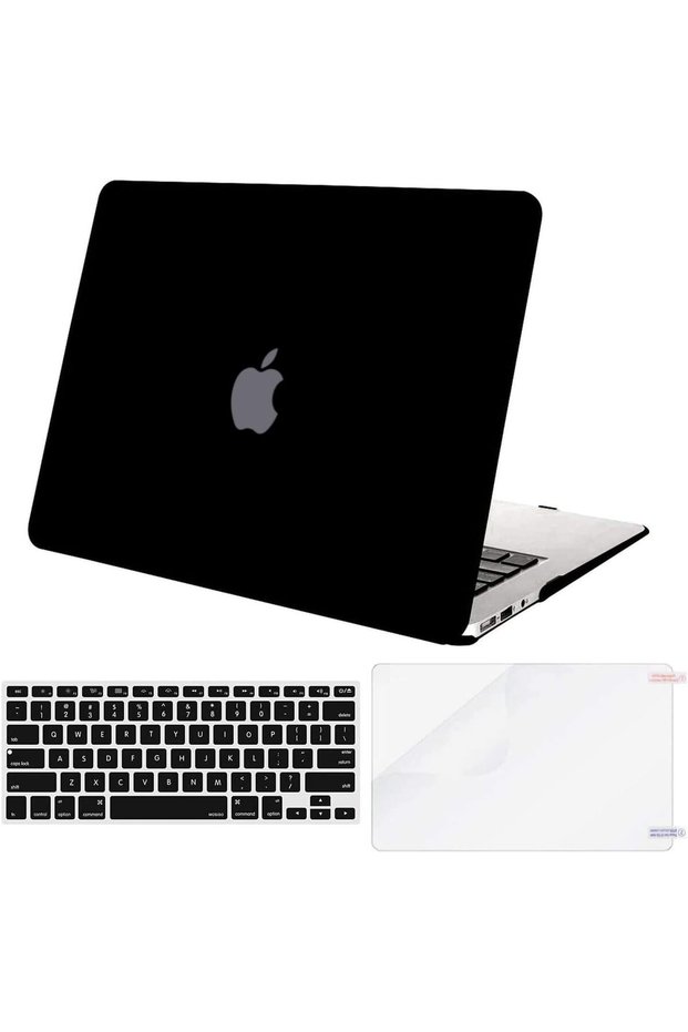 حافظة متوافقة مع جهاز MacBook Air مقاس 13 بوصة، موديل A1369 وA1466، لون أسود.