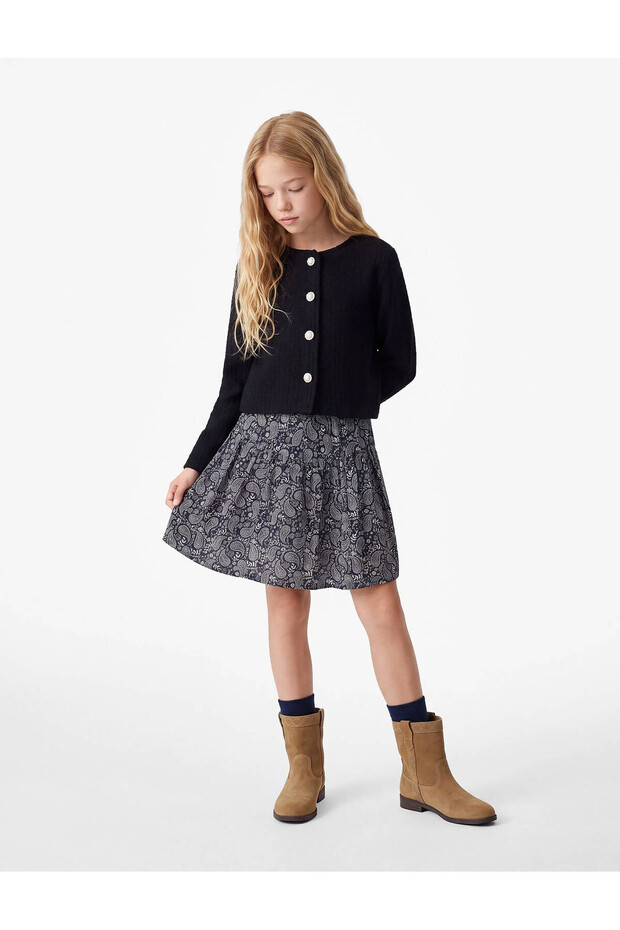 Tüvit Navy Blue Girls' Jacket 7Wkg20096Aw