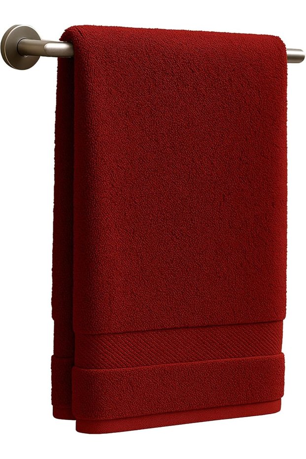 Towels (Red, Hand Towel (80X50))