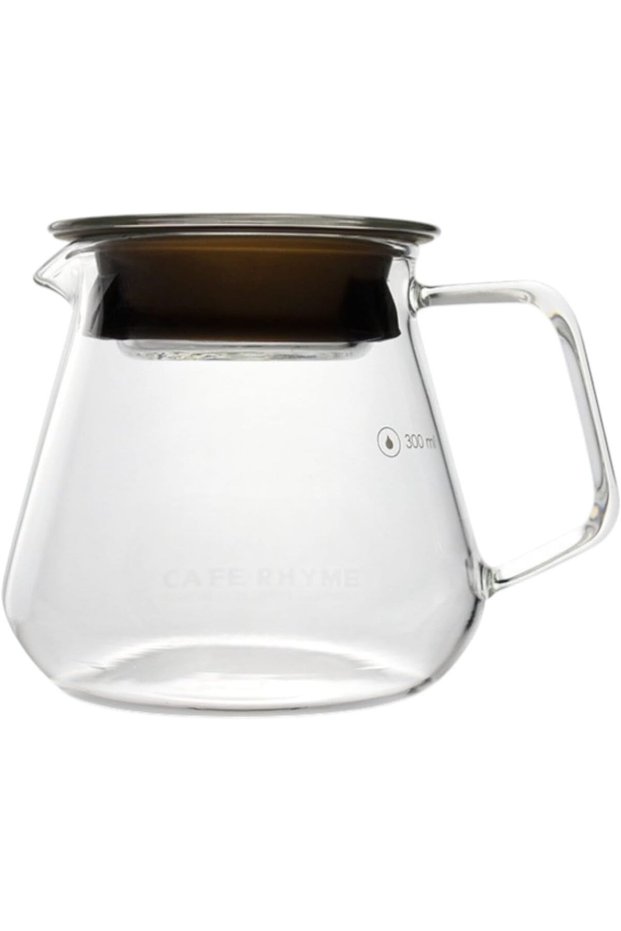SERVER Glass Coffee Server 350ml (Clear Plain, 350)